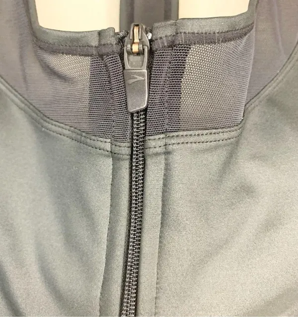 Brooks Fast Forward Zip Up Black Mesh Racerback Sports Bra Size L - Image 8