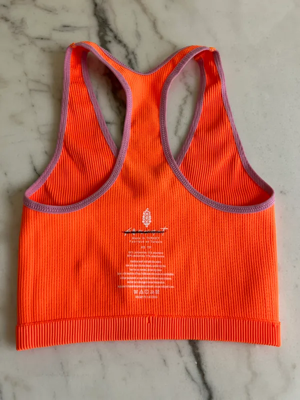 Free People Movement Orange Purple Sports Bra - Image 8