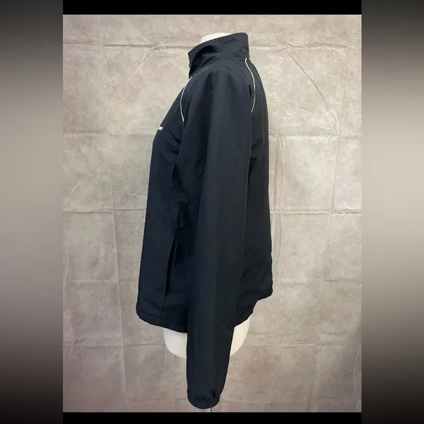Reebok Women's Black Track Jacket Full Zip Sporty VTG Style L - Image 8