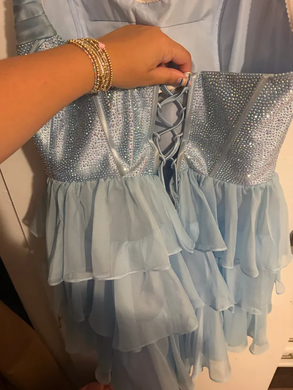 Homecoming Dress Sherri Hill Blue - Image 2