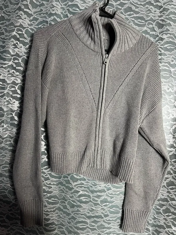 Aerie American Eagle Offline Knitted Cropped Sweater Small - Image 2