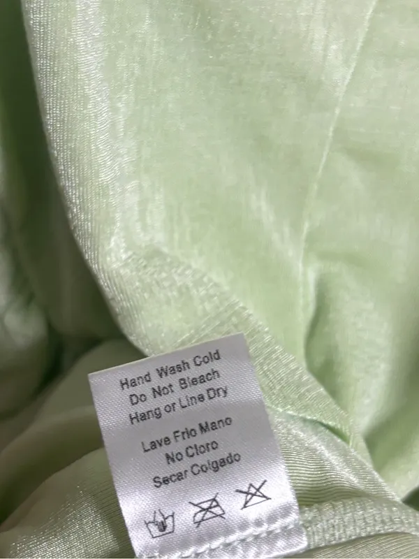 Privy Green Draped Dress Size Large - Image 6