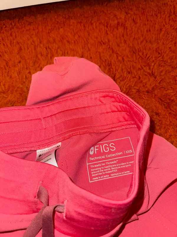 Pink FIGS Scrub Pants - Image 2