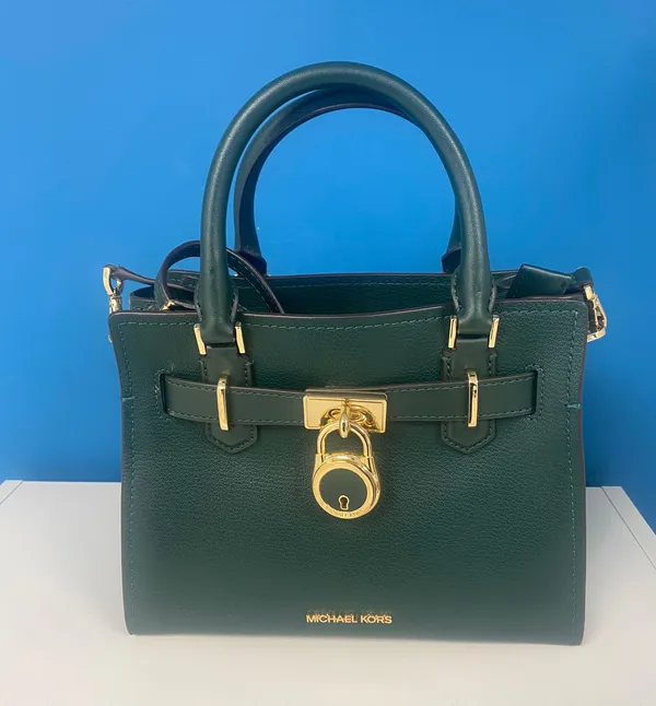 Michael Kors Selma Satchel in Racing Green Leather - Image 2