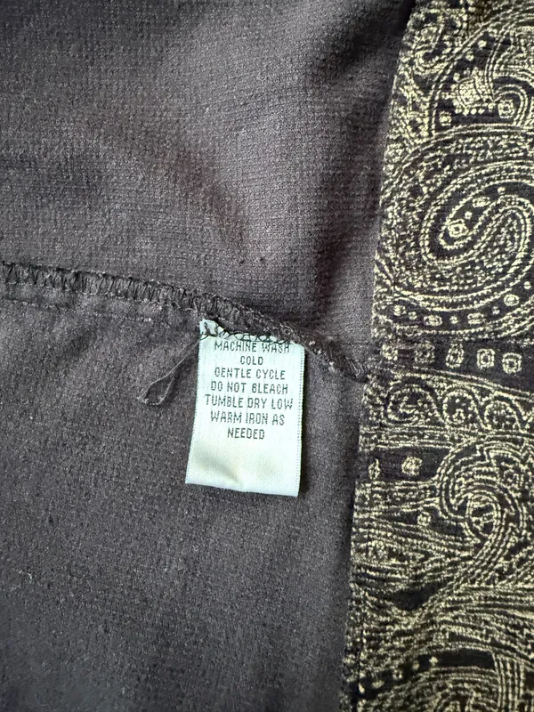 Women’s Hannah Black and Brown Paisley Button Up Retro Corduroy Jacket - Size S - Image 9