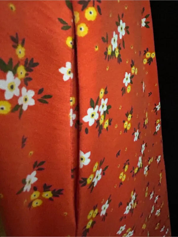 LuLaRoe Women’s Jessie Orange White Floral Dress XS - Image 8