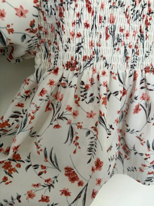 Floral Peplum Top Shein - Image 2