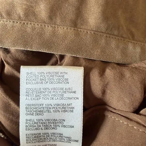 NWT Free People We The Free Paradise Found Suede Mini Skort Caramel Cafe Brown M - Image 4