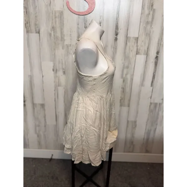Kiwi + Punch Queen Cream Sundress XS – Smocked Bust, Adjustable Straps, Flowy Ra - Image 7