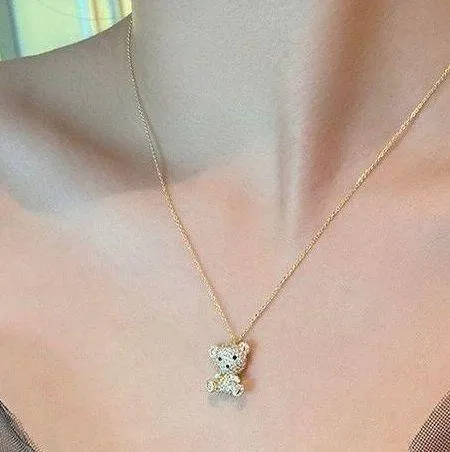 Teddy Bear Pendant Necklace for Women - Image 4
