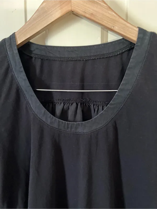 Lululemon Heavyweight Cotton Crewneck Short-Sleeve T-Shirt Medium Black LW3HSES - Image 2