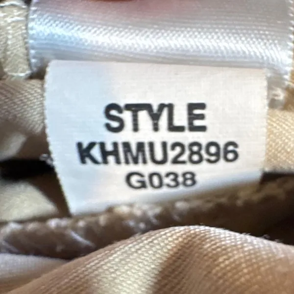 City DKNY Pants Size 8 Tan Khaki Straight Leg Y2K Unfinished Hem - Image 9