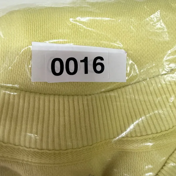 Aerie L Large Good Vibes Oversized Sweatshirt Tunic Long Sleeve Crew Neck Yellow - Image 13