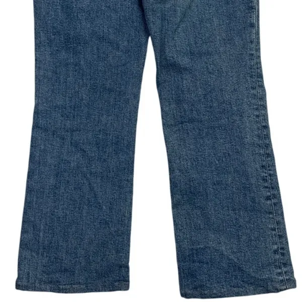 Madewell The Curvy Kick Out Flare Crop Mid Rise Jean Size 25 Oneida Wash Blue - Image 8
