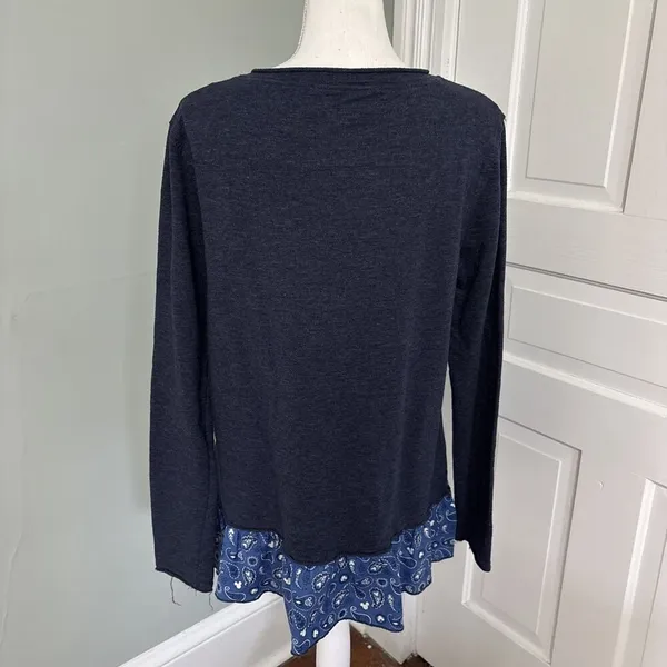 Disneyland Disney Bandana Ruffle Hem Minnie Mouse‎ Long Sleeve Shirt Medium - Image 3