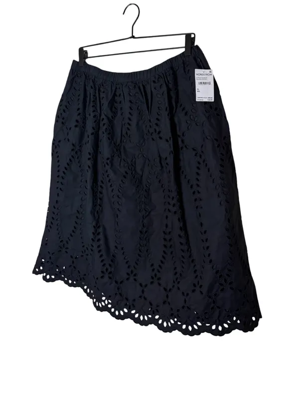 Frank & Eileen Gracie Black Eyelet Midi Skirt NWT XL - Image 6
