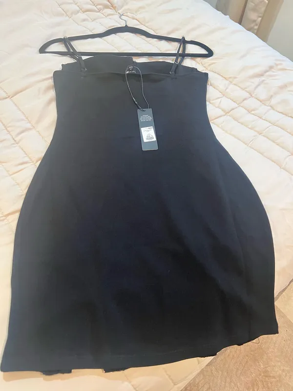 Black Rhinestone Bow Bodycon Mini Dress - Image 5