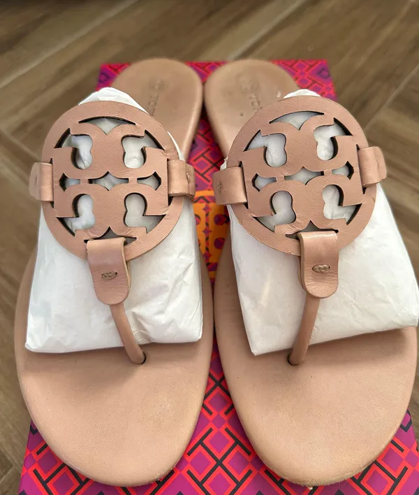 Tory Burch Miller Soft Sandals Light Size 9 - Image 4