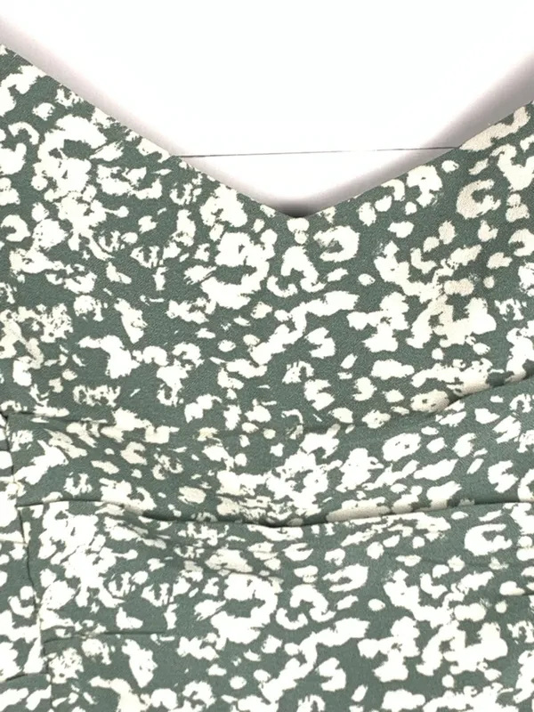 Abercrombie Fitch Womens S Sage Green Ruched Mini Dress Bodycon Party Y2K - Image 9