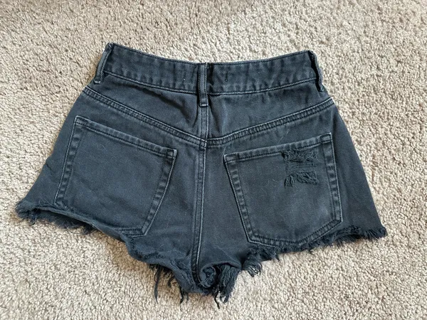 PacSun Shorts Festival High-Rise Denim Black - Image 2