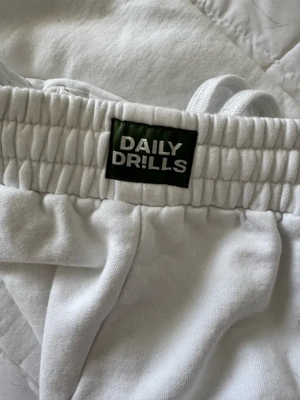 Daily Drills Sweatpants White - Image 3