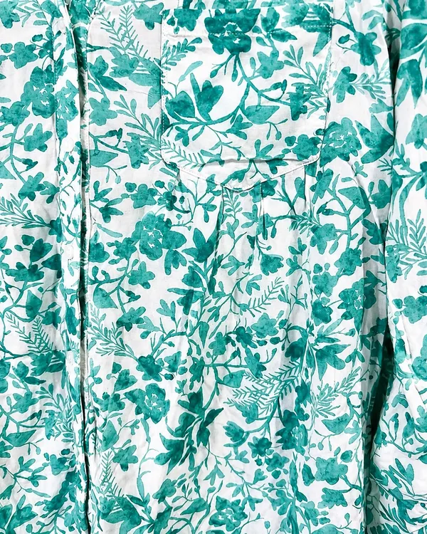 827 Maeve Anthropologie Floral Blouse Women X-Small Coastal Boho - Image 2