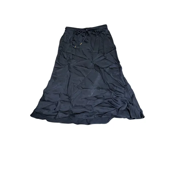 NWT Madewell Drawstring Midi Skirt Navy‎ Blue Size 2 Causal Stretch - Image 3