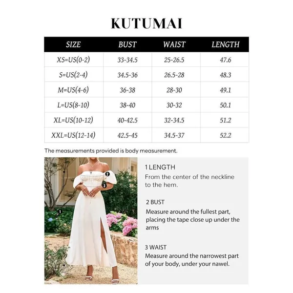 NEW Puff Sleeve Floral Split Maxi Flowy A Line Beach Dress S $59 - Image 2