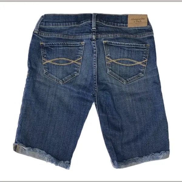 Abercrombie and Fitch distressed jean shorts 00 - Image 2