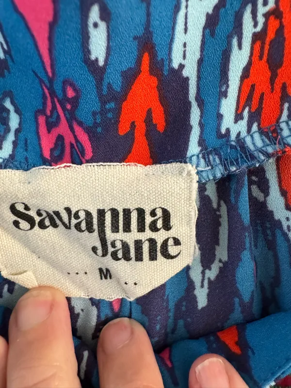 Savanna Jane embroidered tank top Blue Size M - Image 3