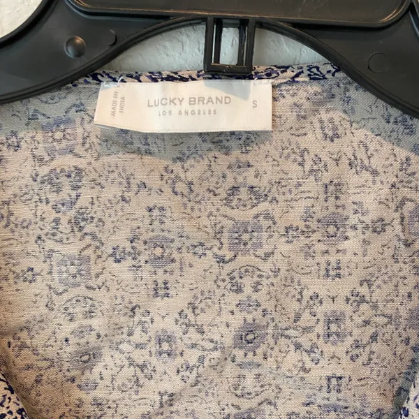 Lucky Brand Floral Peasant Blouse - Image 4
