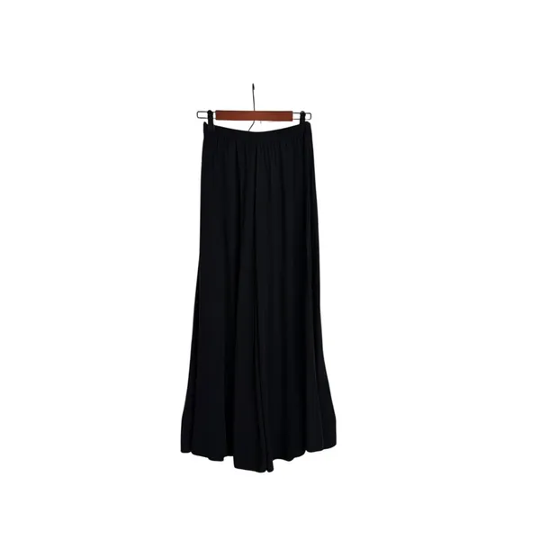 Aakaa Wide Leg High Rise Loose Fit Flowing Flare Leg Palazzo Pants Size Small - Image 2