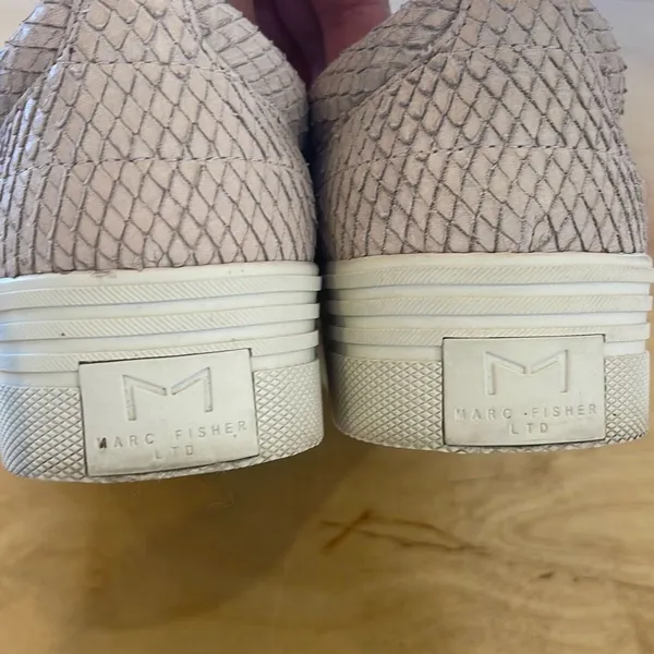 Marc‎ Fisher LTD Womens Elise Leather Platform Sneaker Shoes Tan Size 6 - Image 5