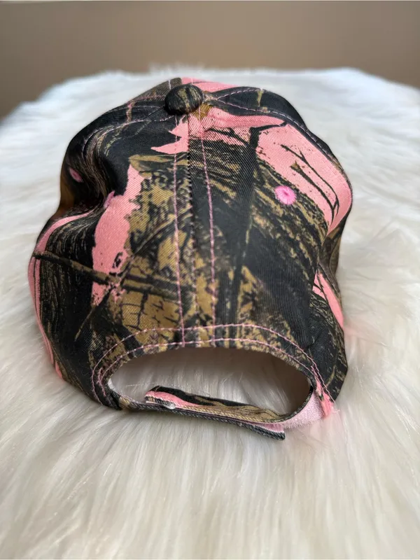 Pink Camouflage Ladies Hunting Hat - Image 3