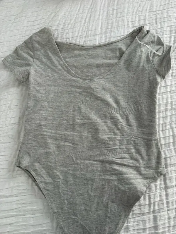 Grey H&M low back body suit - Image 2