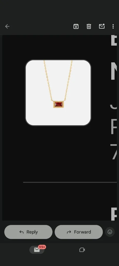 Beautiful Earth garnet necklace - Image 2