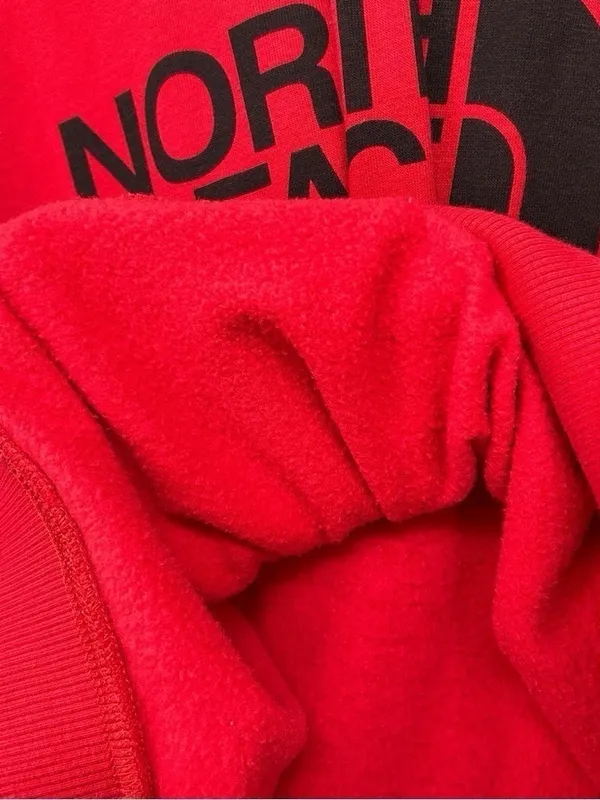 The North Face Women’s M Red Black Fleece Logo Hoodie Pullover NF0A3X75 - Image 8