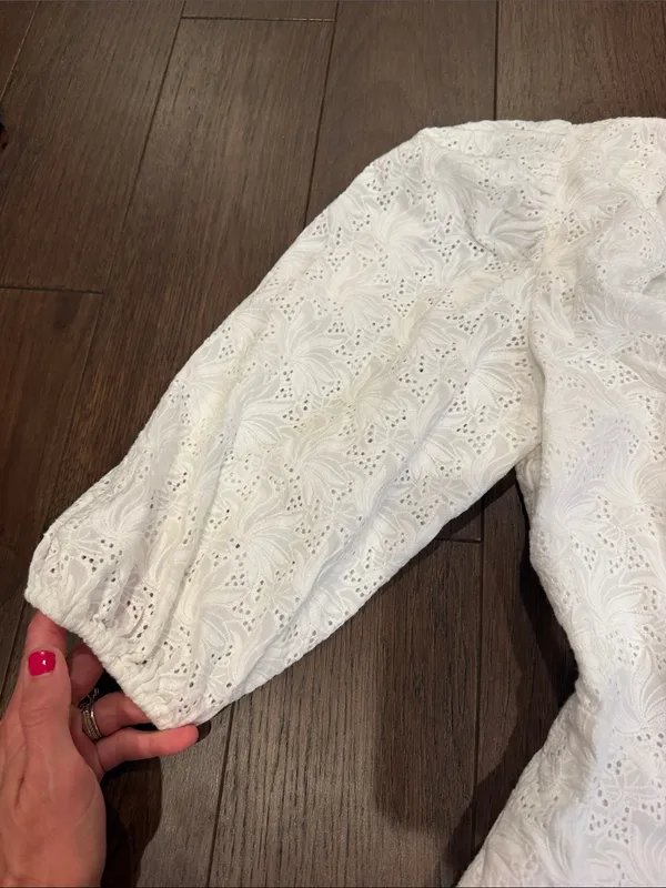 Nicholas Danni Bow-Detailed Broderie Anglaise Mini Size 8 - C30-143 - Image 6