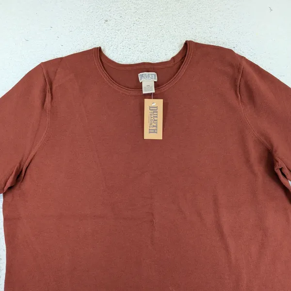 Duluth Trading Womens Shiftless Crewneck Sweater‎ XXL Henna Red Brown 82805 NEW - Image 3