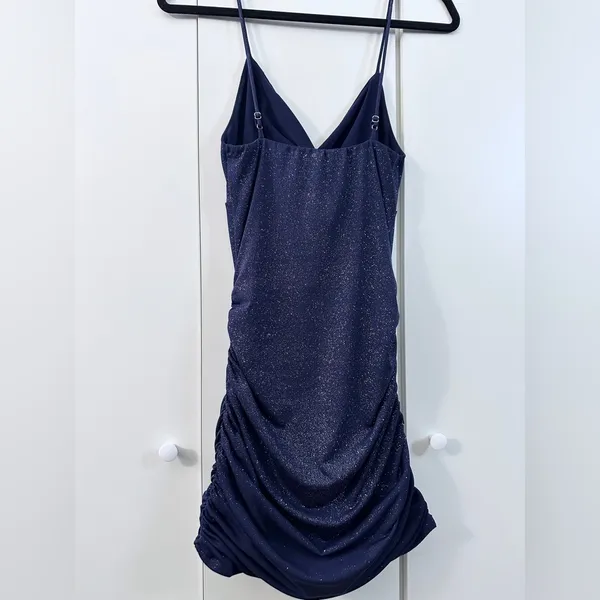 Lucy in the Sky Talia Front Twist Mini Dress - Navy - S - Image 8