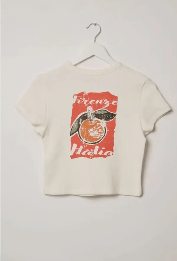 🆕🍊Vintage Canvas Orange Italia Tee - Image 2