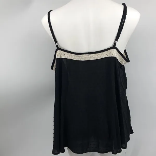 Torrid Size 0 adjustable straps black swing Swiss Dot tank - Image 5