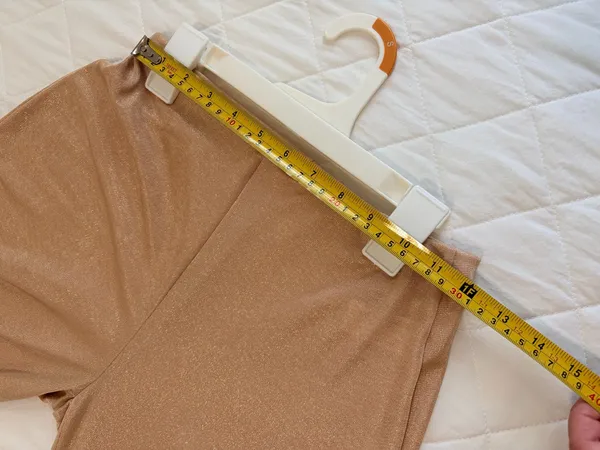 ZARA Gold Metallic Shimmer Draped Top Wide Leg Pants Set Party NYE Glam Holiday M - Image 6