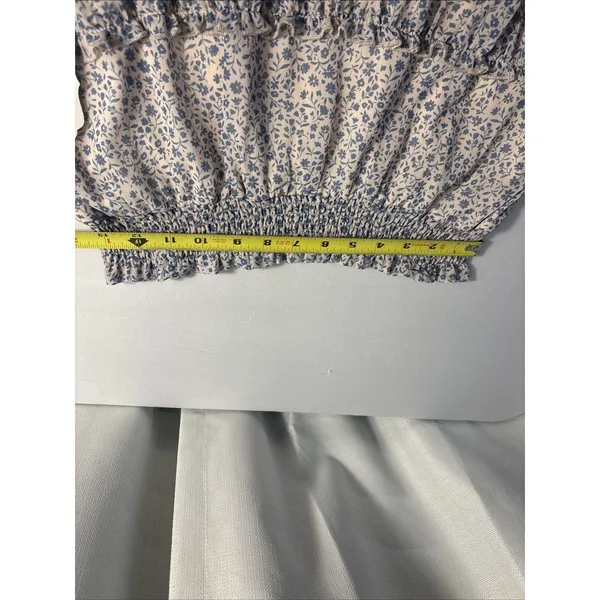 NWT Altar'd State Blue Floral Tiered Mini Skirt Size‎ Medium Cottage Fairy - Image 7