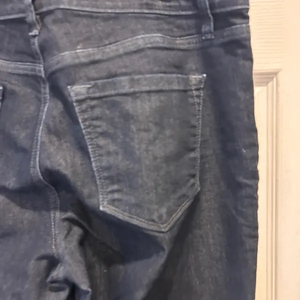 Loft Modern Bootcut Jeans Womens 32/14 Dark Wash Denim Stretch Mid Rise Western‎ - Image 6