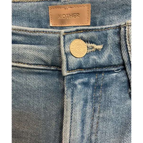 Mother The Hustler Ankle Fray Jeans Limited Edition Light Wash Size 26 High Rise - Image 4