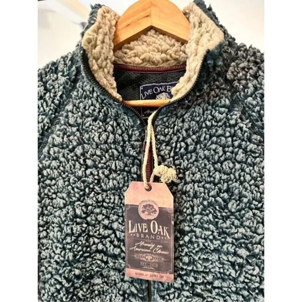 Live Oak Brand Frosted Fleece Full Zip Sweater NWT Size Small‎ - Image 2