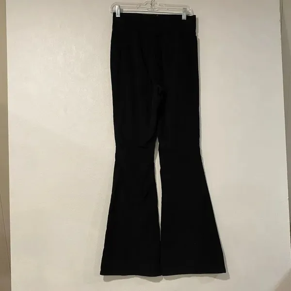 We The Free Black Corduroy Flare Pants Size 28 Boho Retro Bell Bottom - Image 3