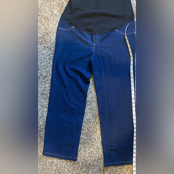 Time&Tru Maternity Jegging Med (8-10) SlimFit Dark Wash Denim Stretch NWT - Image 10