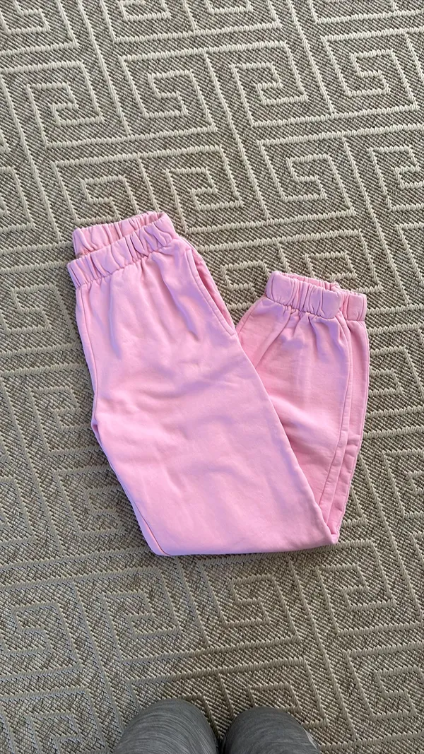 Brandy Melville Bubblegum Pink Sweatpants Rosa - Image 2